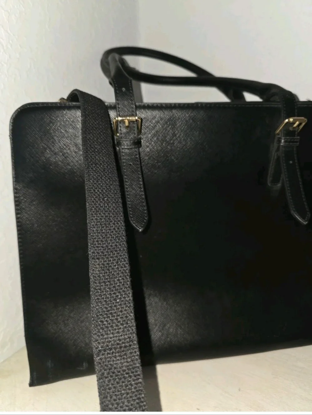 Laptop Bag for Women Leather 15.6 Inch Laptop Work Tote for Computer Bag